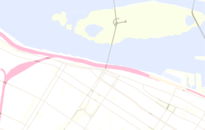 Illustration de la carte du quartier riverain